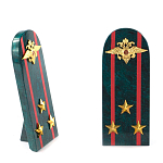 Сувенир Погон МВД из натурального камня змеевик Souvenir Epaulets варинант исполнения - 7 | Loft Concept во Владивостоке