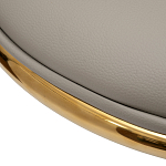 Стул бежевый из экокожи на золотых ножках Attribute of Elegance варинант исполнения - 3 | Loft Concept во Владивостоке