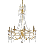 Люстра с декором из прозрачных бусин Glowing Crystals варинант исполнения - 2 | Loft Concept во Владивостоке