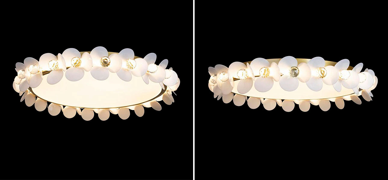 Потолочный светильник Белые Цветы White Flowers Ceiling lamp D 57 Потолочный светильник Белые Цветы White Flowers Ceiling lamp D 57 - Loft-Concept во Владивостоке