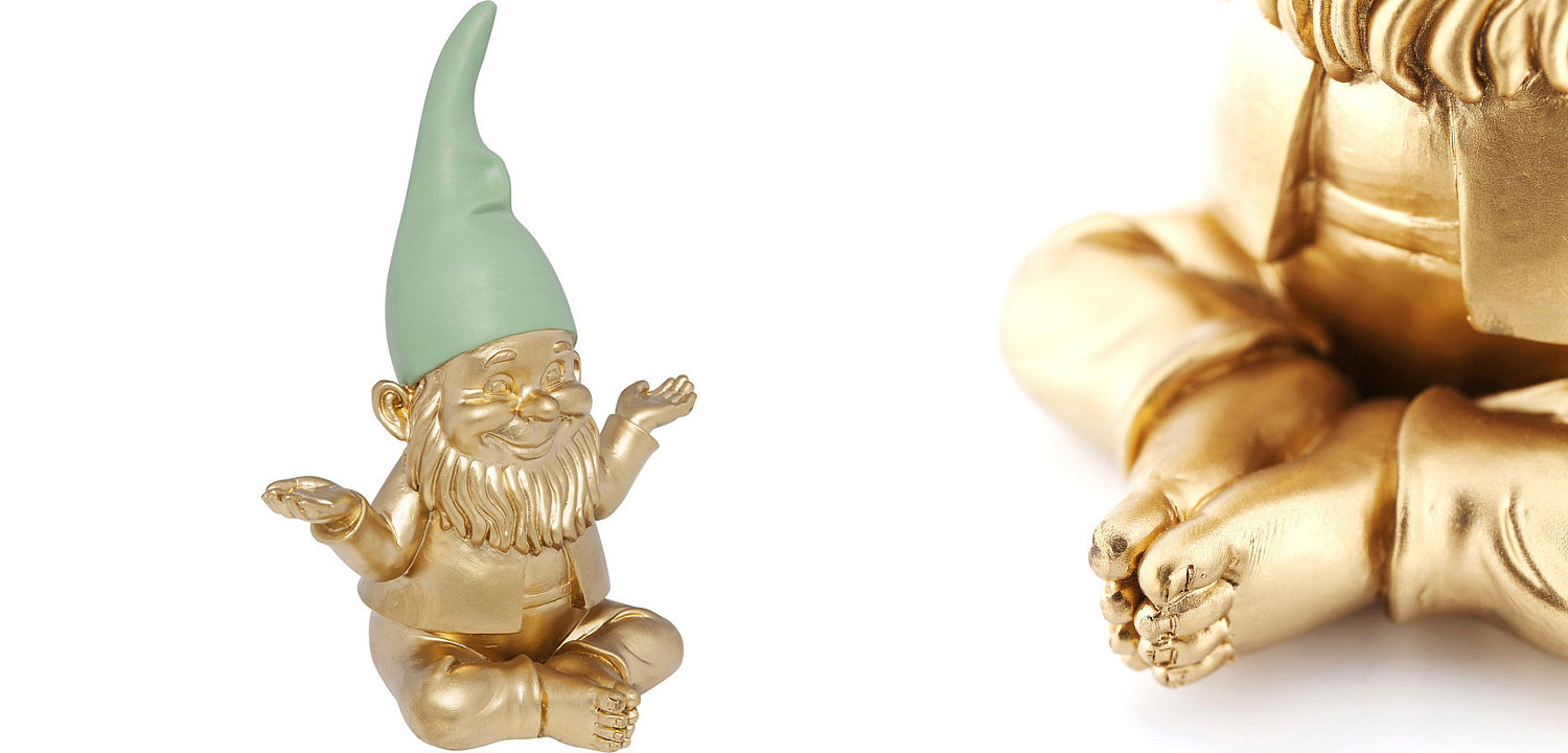 Статуэтка Golden Meditating Gnome Статуэтка Golden Meditating Gnome - Loft-Concept во Владивостоке