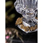 Ваза из прозрачного стекла на бронзовой подставке с ободком и ручками в виде стрекоз Eden Garden варинант исполнения - 4 | Loft Concept во Владивостоке