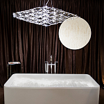 Люстра подвесная с тонкой металлической конструкцией цвета хром Quasar варинант исполнения - 7 | Loft Concept во Владивостоке