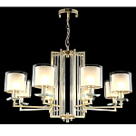 Люстра с 8-ю цилиндрическими плафонами из стекла Laurent варинант исполнения - 4 | Loft Concept во Владивостоке