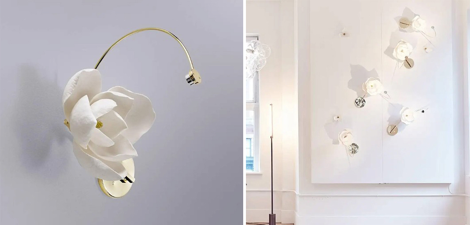 Бра Белый Цветок Lure Sconce by PELLE Бра Белый Цветок Lure Sconce by PELLE - Loft-Concept во Владивостоке