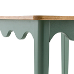 Деревянный обеденный стол Wavy Wooden Dining Table Green варинант исполнения - 4 | Loft Concept во Владивостоке