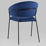 Стул в велюре синего цвета Horizon варинант исполнения - 5 | Loft Concept во Владивостоке