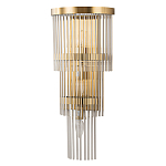 Бра с золотистым основанием и прозрачными трубками Nembus варинант исполнения - 1 | Loft Concept во Владивостоке