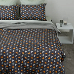 Постельное белье из сатина с принтом треугольники 150х200 см Triangular Dreams варинант исполнения - 8 | Loft Concept во Владивостоке