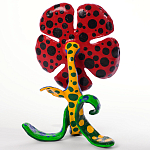 Декоративная статуэтка Yayoi Kusama Flowers that Bloom at Midnight Red варинант исполнения - 2 | Loft Concept во Владивостоке