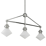 Люстра линейная с ромбовидными плафонами Pointed Diamond Shade варинант исполнения - 5 | Loft Concept во Владивостоке