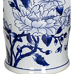 Ваза с крышкой и синим цветочным узором Blue & White Ornament  варинант исполнения - 3 | Loft Concept во Владивостоке
