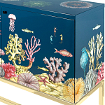 Буфет ручная роспись в морском стиле Cabinet Fondo Marino  варинант исполнения - 2 | Loft Concept во Владивостоке