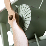 Полка книжная зеленая в виде аэроплана в стиле лофт FLY варинант исполнения - 2 | Loft Concept во Владивостоке