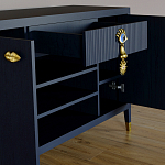 Комод-буфет Elsa Dreams Blue с открытыми полками   варинант исполнения - 1 | Loft Concept во Владивостоке