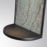 Настенный светильник зеленого цвета с черной рамкой овальной формы с полкой Herbarium  варинант исполнения - 5 | Loft Concept во Владивостоке