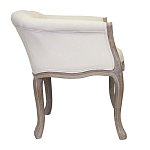 Кресло низкое в стиле прованс Бежевый Лен Louis French Armchair  варинант исполнения - 1 | Loft Concept во Владивостоке