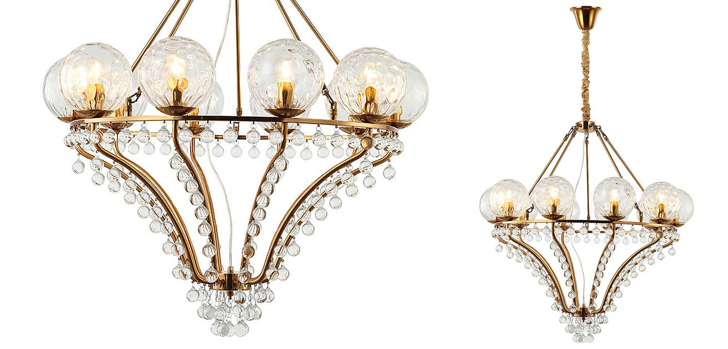 Люстра Melaine Chandelier gold Люстра Melaine Chandelier gold - Loft-Concept во Владивостоке