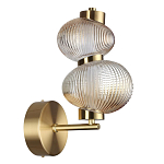 Бра с 2-мя рифлеными стеклянными шарами Marcelh Light варинант исполнения - 5 | Loft Concept во Владивостоке