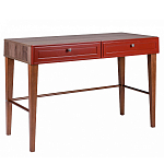 Стол письменный из массива бука с 2-мя ящиками красный Wenge Light варинант исполнения - 1 | Loft Concept во Владивостоке