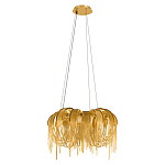 Люстра подвесная круглая с изогнутыми металлическими дугами и ниспадающими цепочками 65 см Atlantis Chain варинант исполнения - 2 | Loft Concept во Владивостоке