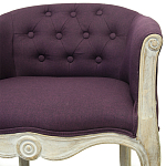 Кресло низкое в стиле прованс Louis French Armchair violet flax варинант исполнения - 3 | Loft Concept во Владивостоке