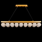 Люстра линейная прямоугольная с сферическими плафонами Phased Spheres варинант исполнения - 1 | Loft Concept во Владивостоке