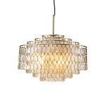 Люстра многоярусная с декором из натуральной морской ракушки Iridescent Light варинант исполнения - 1 | Loft Concept во Владивостоке