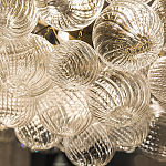 Люстра подвесная с рифлёными стеклянными шарами в форме воздушного облака Berries Chandelier варинант исполнения - 3 | Loft Concept во Владивостоке