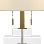 Настольная лампа прямоугольная на прозрачном основании Charm and Luxury варинант исполнения - 1 | Loft Concept во Владивостоке