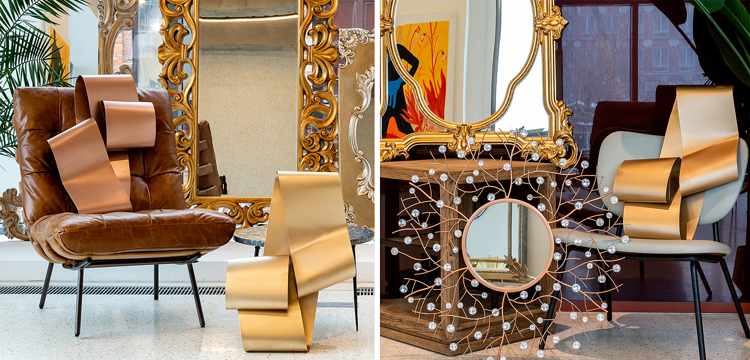 Аксессуар на стену Yvonne matte gold Аксессуар на стену Yvonne matte gold - Loft-Concept во Владивостоке