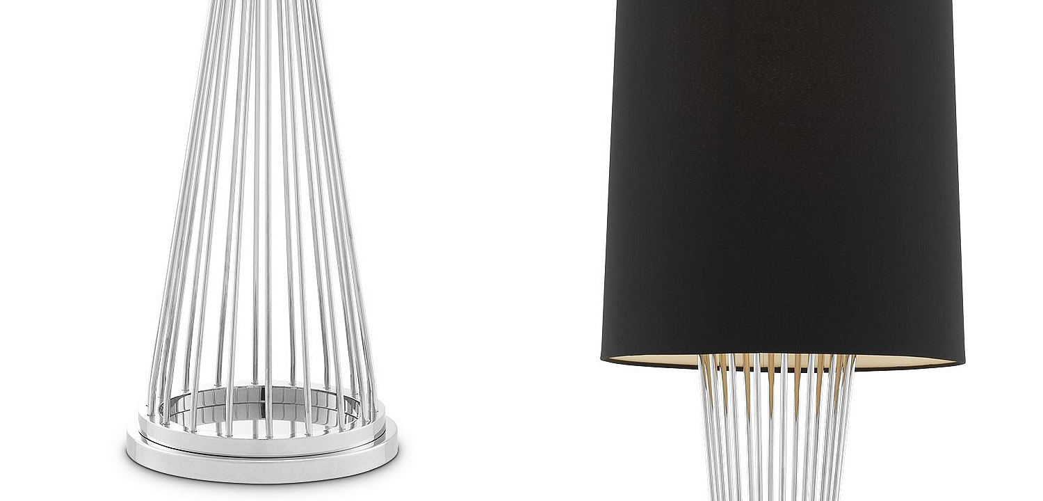 Торшер Eichholtz Floor Lamp Holmes Nickel Торшер Eichholtz Floor Lamp Holmes Nickel - Loft-Concept во Владивостоке