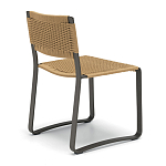 Дизайнерский стул с каркасом из металла с плетеными сиденьем и спинкой GREEN POINT Chair варинант исполнения - 3 | Loft Concept во Владивостоке