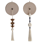 Аксессуар на стену диск из нитей Wall Decor White Thread Disc  варинант исполнения - 5 | Loft Concept во Владивостоке