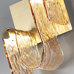 Бра волнистой формы из фактурного стекла Wave варинант исполнения - 8 | Loft Concept во Владивостоке