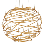 Люстра золотая в форме спирали Fancy Pattern варинант исполнения - 3 | Loft Concept во Владивостоке