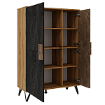 Шкаф двухдверный с 2-мя отделами с полками Stone Effect варинант исполнения - 3 | Loft Concept во Владивостоке