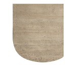 Столик кофейный кремового цвета с овальной столешницей и круглым основанием Cream Dalmen Table варинант исполнения - 4 | Loft Concept во Владивостоке