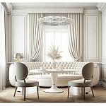 Люстра кольцевая с текстурной огранкой Reflection of Reality варинант исполнения - 5 | Loft Concept во Владивостоке