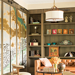 Обои ручная роспись Bamboo River Blossom Original colourway on Deep Rich Gold gilded paper with pearlescent antiquing варинант исполнения - 3 | Loft Concept во Владивостоке