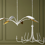 Люстра белая с плафонами в виде лепестков Delicate Flower варинант исполнения - 5 | Loft Concept во Владивостоке