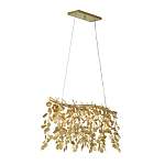 Люстра золотая с декором в виде веток эвкалипта Eucalyptus Branches варинант исполнения - 2 | Loft Concept во Владивостоке