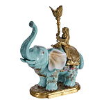 Подсвечник в виде слона из фарфора с бронзовыми элементами Elephant in the Garden of Eden варинант исполнения - 2 | Loft Concept во Владивостоке