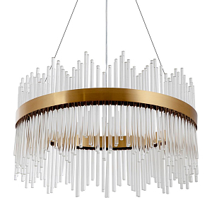 Светодиодная люстра Flutes с Хрустальными вставками 