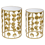 Набор из двух столов из металла Brass Symphony Moon варинант исполнения - 1 | Loft Concept во Владивостоке