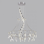 Люстра подвесная из металла с хрустальными прозрачными подвесками Quasar 81 варинант исполнения - 10 | Loft Concept во Владивостоке