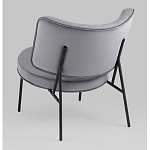 Мини-кресло District Lounge велюр серый варинант исполнения - 3 | Loft Concept во Владивостоке