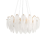 Люстра Mont Saint-Michel Золотая с Рельефным Стеклом варинант исполнения - 4 | Loft Concept во Владивостоке