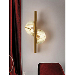 Бра  с фигурным мраморным рассеивателем Spiral of Warm Light варинант исполнения - 7 | Loft Concept во Владивостоке