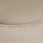 Банкетка овальная бежевый велюр на 4-х металлических ножках черного цвета SANJAY варинант исполнения - 5 | Loft Concept во Владивостоке